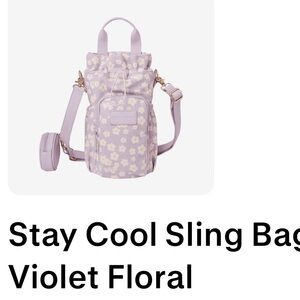 Poppy & Peonies Lavender Floral Crossbody Bag